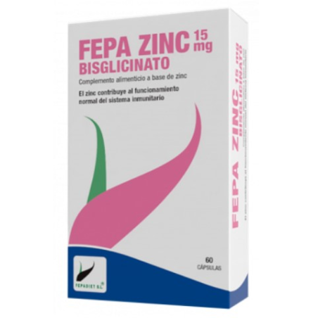 Fepa-zinc bisglicinato 15mg 60caps