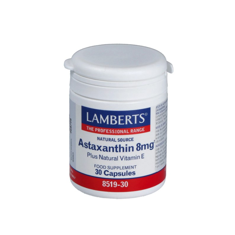 Astaxanthin 8mg con vit.e 30caps lambers