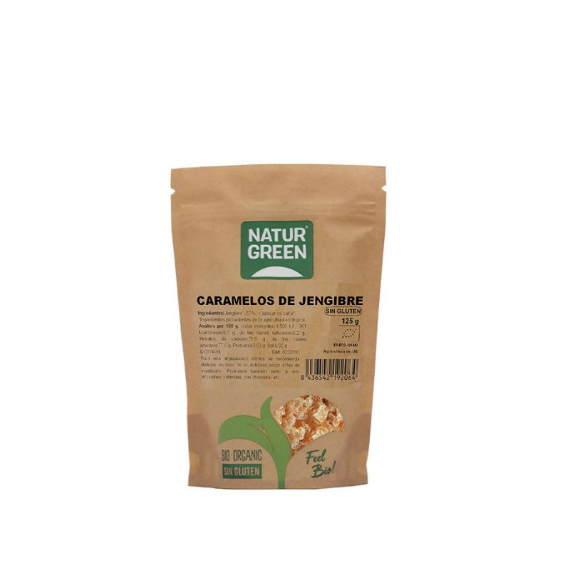 Caramelos jengibre 125g naturgreen