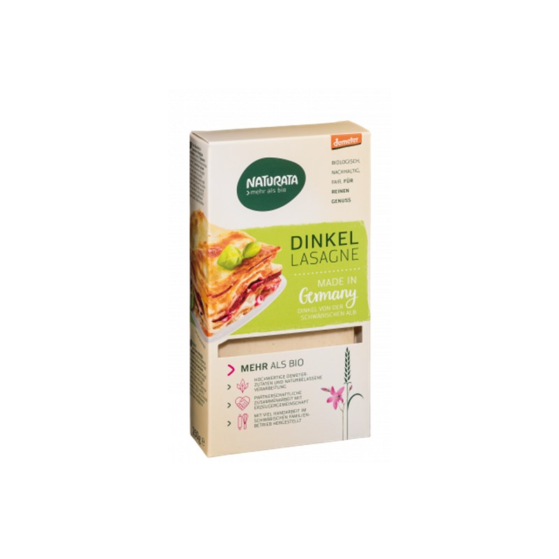 Lasaña espelta 250gr demeter naturata