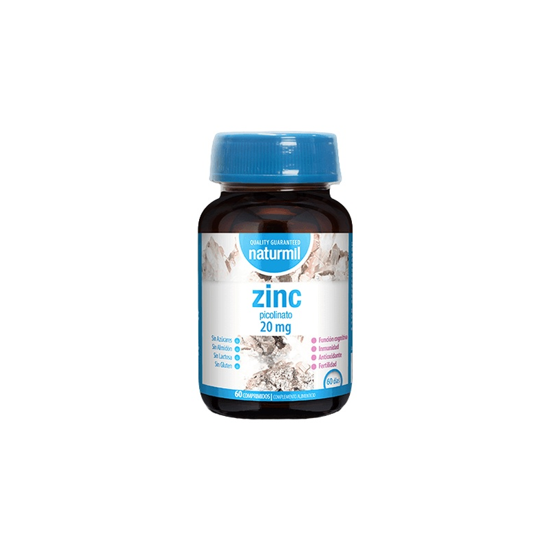 Zinc picolinato 20mg 60 comp naturmil dietmed