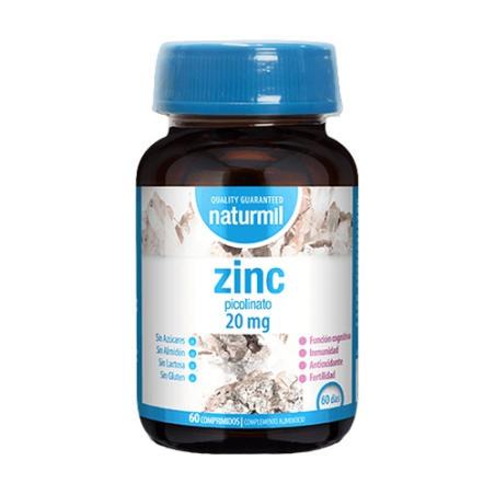 Zinc picolinato 20mg 60 comp naturmil dietmed