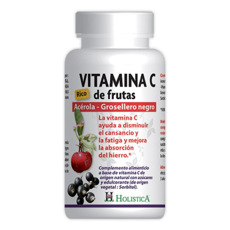 Vitamina c frutas 60comp holis