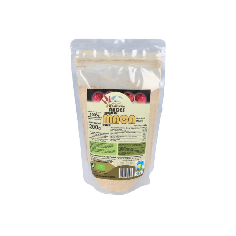 Maca negra 200gr polvo el oro de los andes