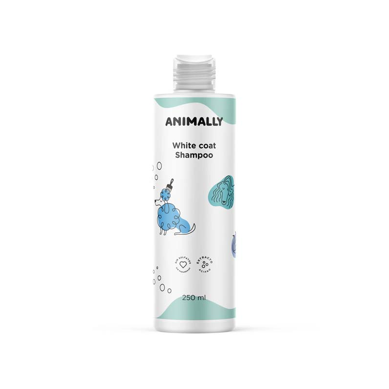 Animally champu white coat pelo blanco 250ml