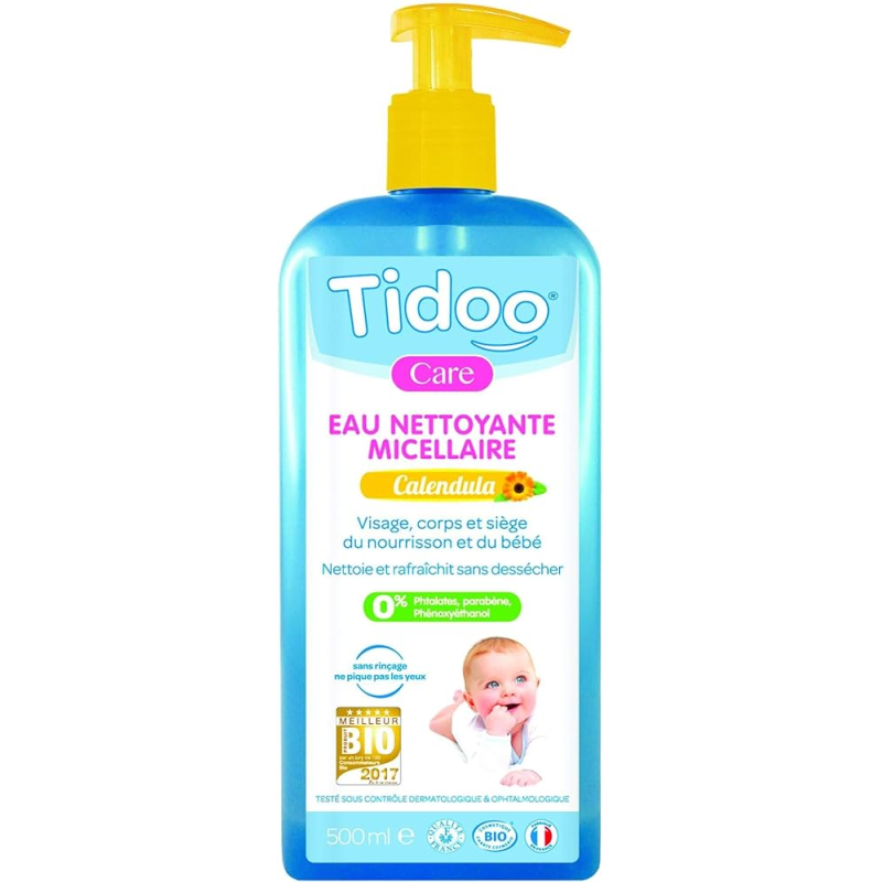 Agua limpiadora micelar calendula bebe