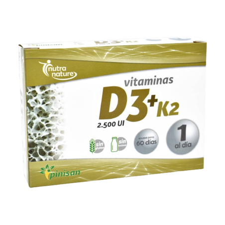 Vitamina d3+k2 2500ui 60caps pinisan