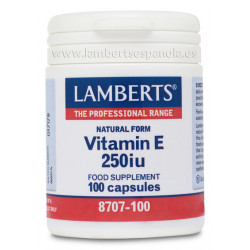 Vitamina e 250ui 100caps lamberts