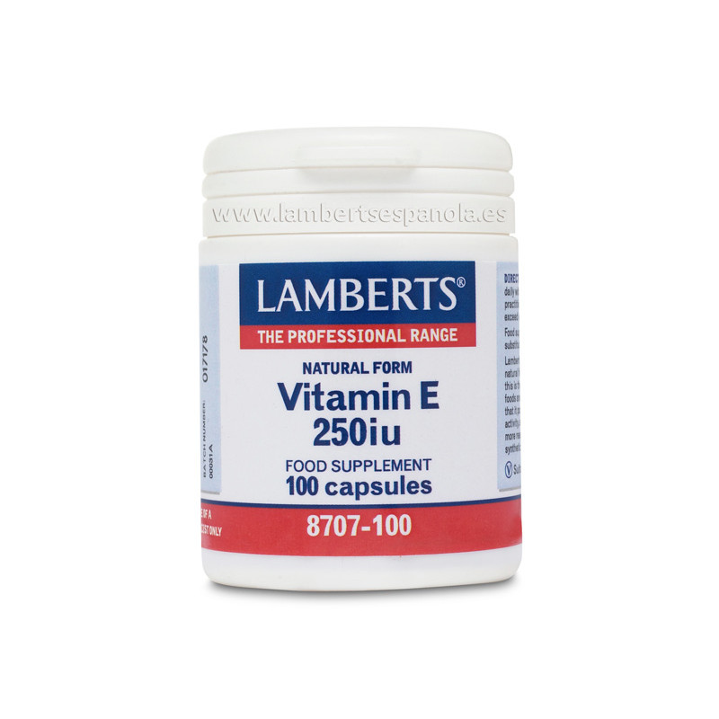 Vitamina e 250ui 100caps lamberts