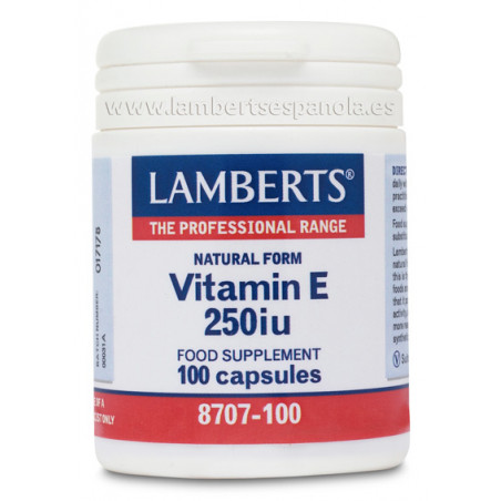 Vitamina e 250ui 100caps lamberts