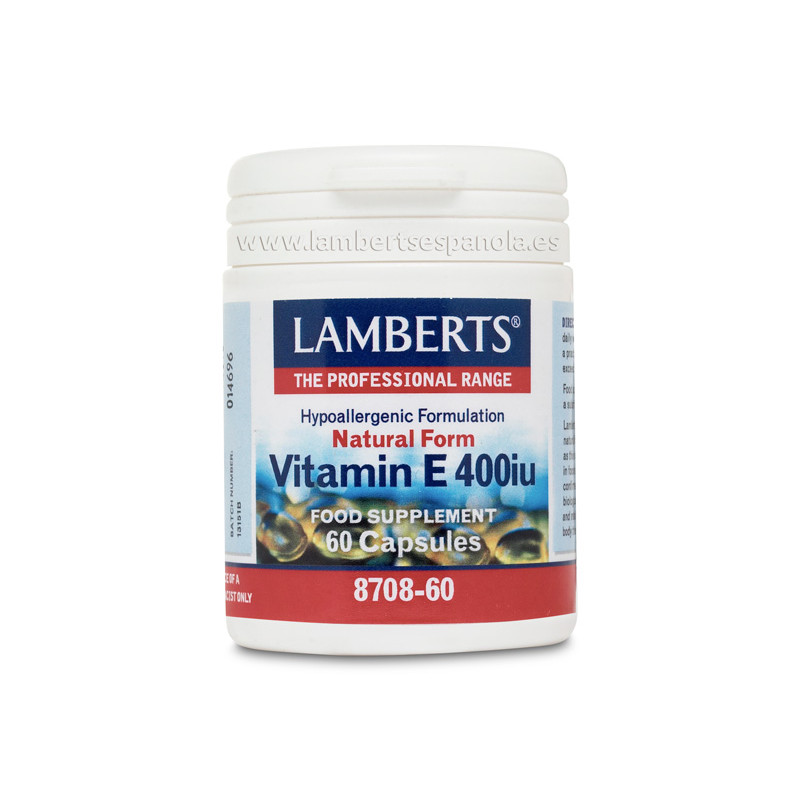 Vitamina e 400ui 60cap lamberts