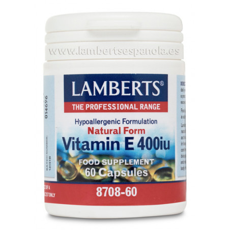Vitamina e 400ui 60cap lamberts
