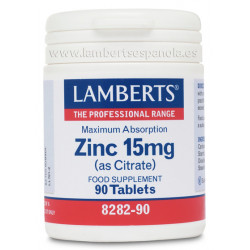 Zinc citrato 15mg 90tab lamberts