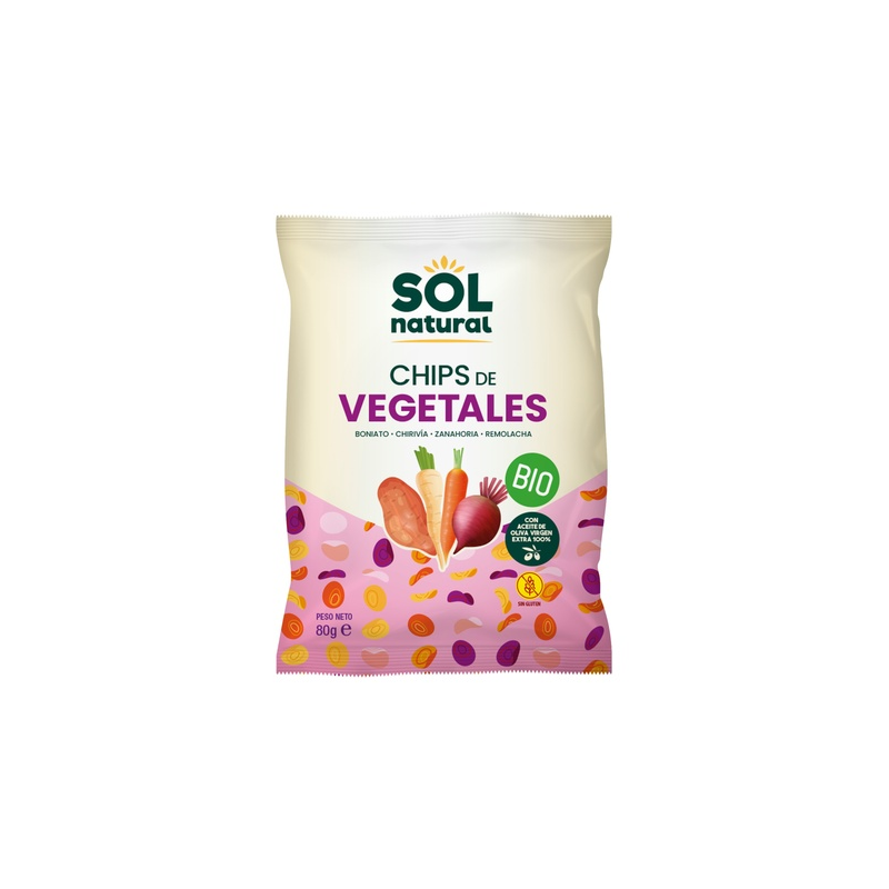 Chips de vegetales sol natural bio 80g