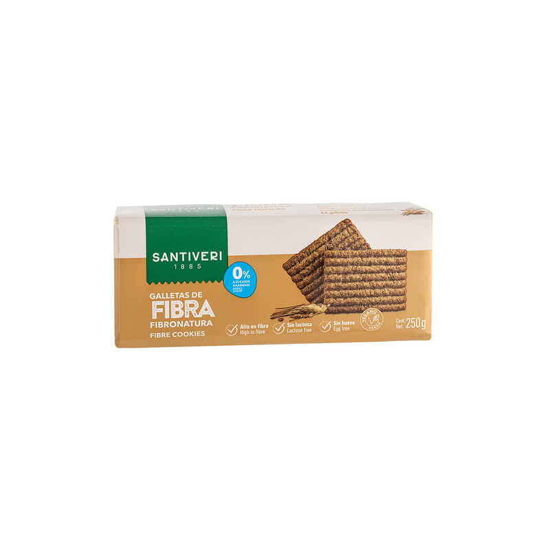 Galletas fibronatura 1p 250gr s/a santiveri