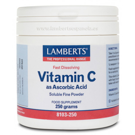 Vitamina c acido ascorbi 250gr lamberts