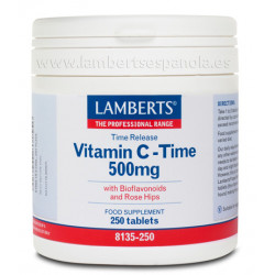 Vitamina c 500mg 250tabs lamberts