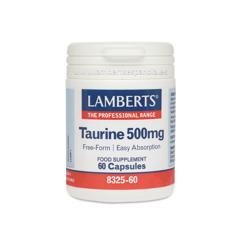 Taurina 500 mg 60 cap lamberts