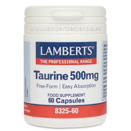Taurina 500 mg 60 cap lamberts