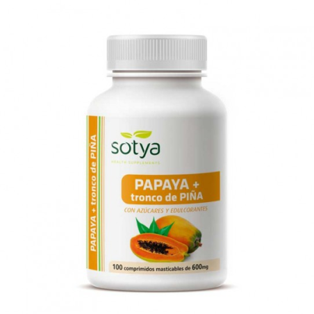 Papaya+tronco piña 100comprimidos sotya