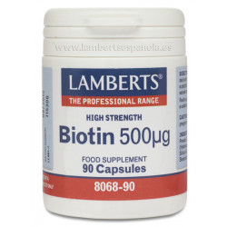 Biotina 500ug 90 cap lamberts