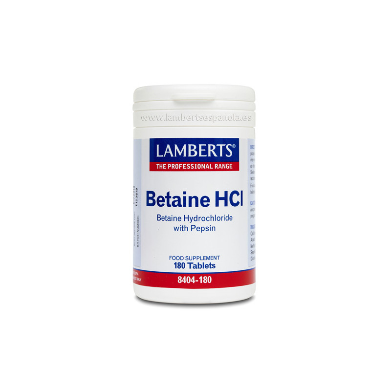 Betaina hci 180 tabs lamberts