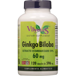 Ginkgo biloba 60mg 60cap vbyotics