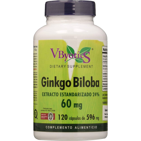 Ginkgo biloba 60mg 60cap vbyotics