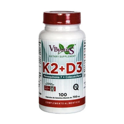 Vitamina k2+d3 menaquinona 7+colecalcifer.100c vbi