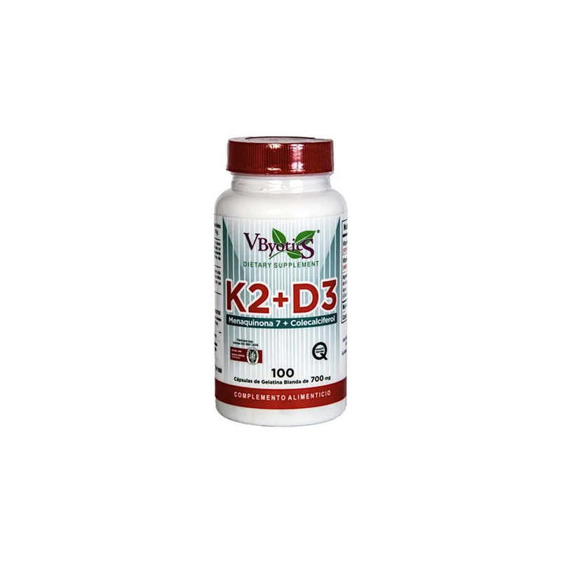 Vitamina k2+d3 menaquinona 7+colecalcifer.100c vbi