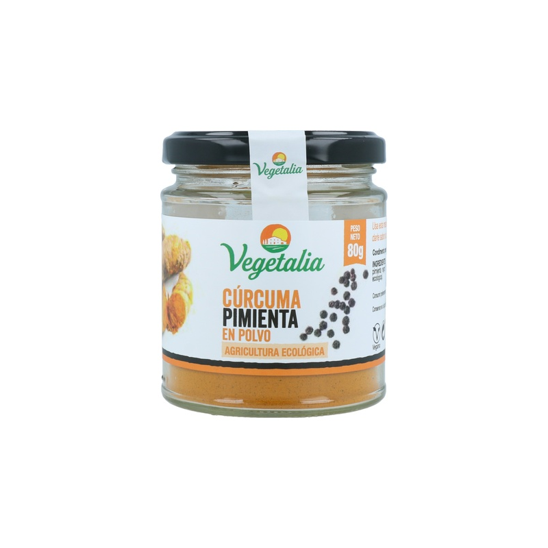 Curcuma+pimienta negra bio 80gr vegetalia