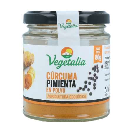 Curcuma+pimienta negra bio 80gr vegetalia