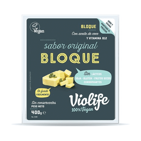 Queso vegano bloque origin 400