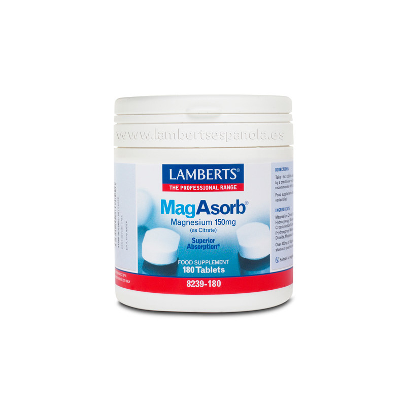Magasorb (magnesio citrato) 180tab 150mg.lamberts