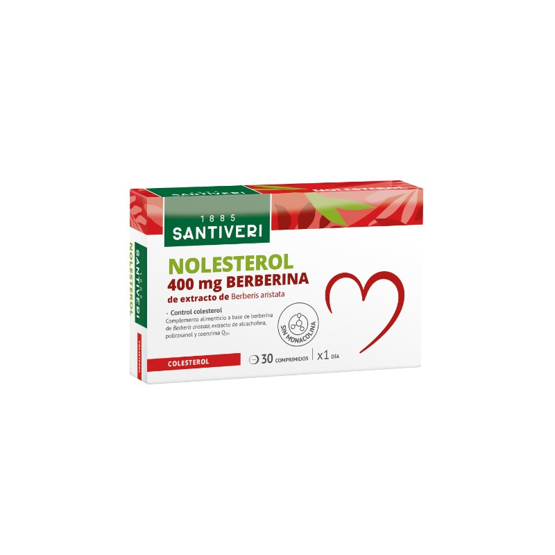 Nolesterol 400mg berberina santiveri 30comp.