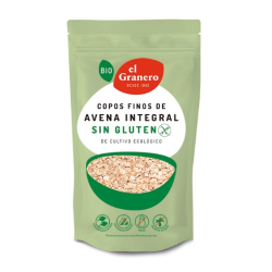 Copos avena finos sin gluten bio 500g el granero