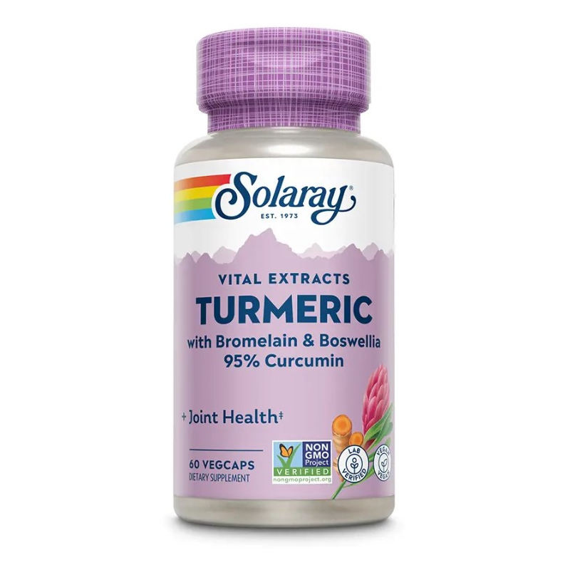 Turmeric bromelain boswellia 60c solaray