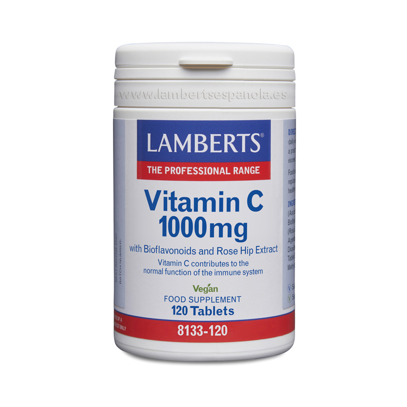 Vitamina c 1000 bioflavonoid rose h 120t lamberts