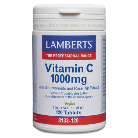 Vitamina c 1000 bioflavonoid rose h 120t lamberts