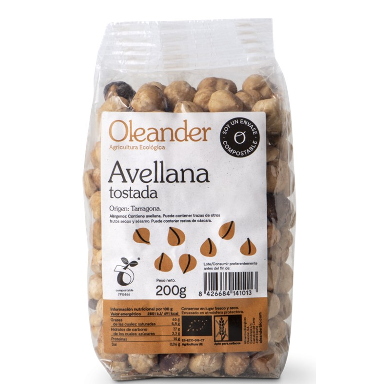 Avellanas tostadas oleander eco 200g
