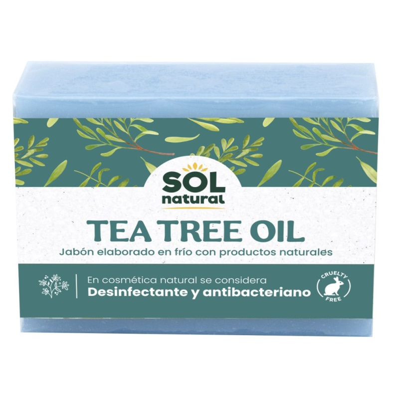 Jabon arbol de te desinfectante sol natural 100g