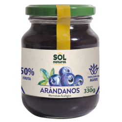 Mermelada arandanos agave sol natural bio 330g