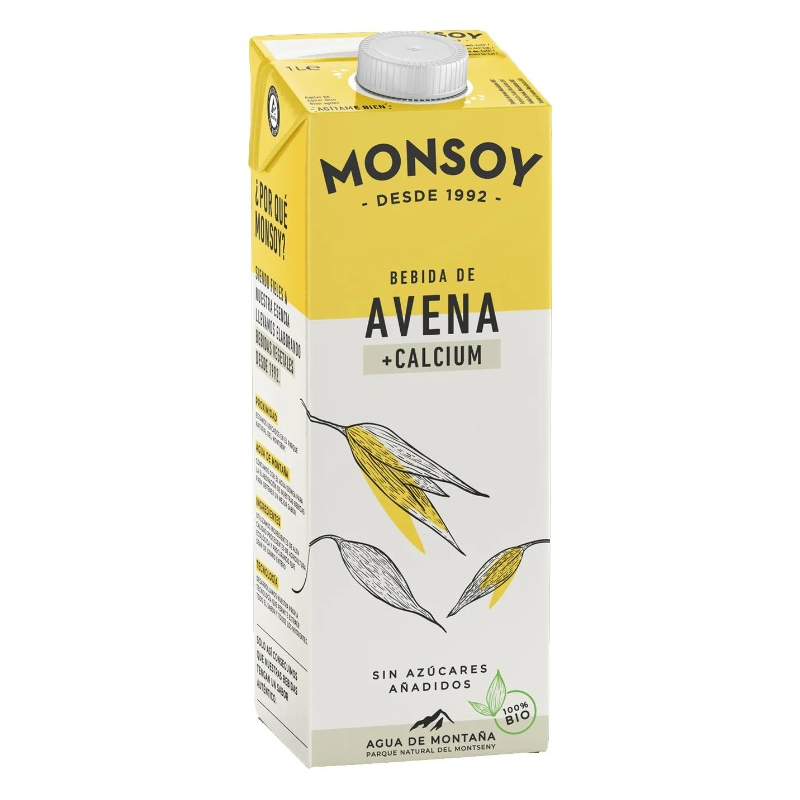 Monsoy avena calcio bio 1l
