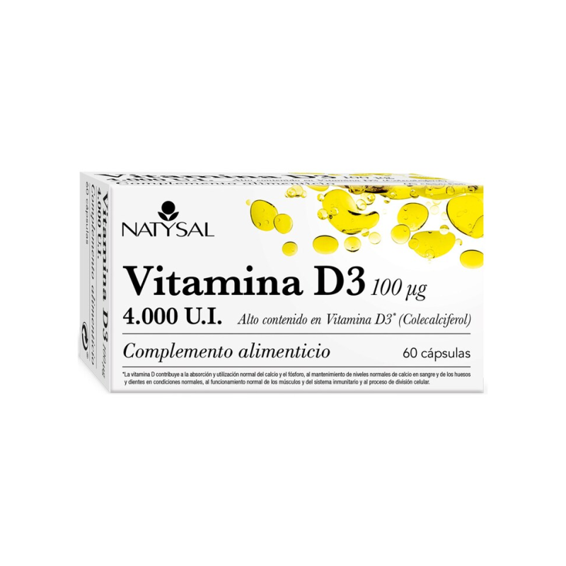 Vitamina d3 100ug 4000ui 30 cap natysal