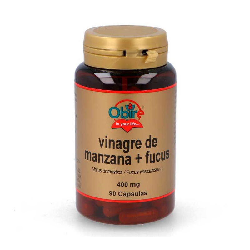 Vinagre manzana + fucus 400mg  90cap obire