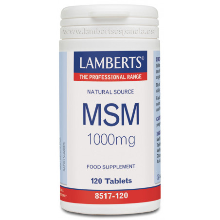 Msm 1000mg 120caps lamberts