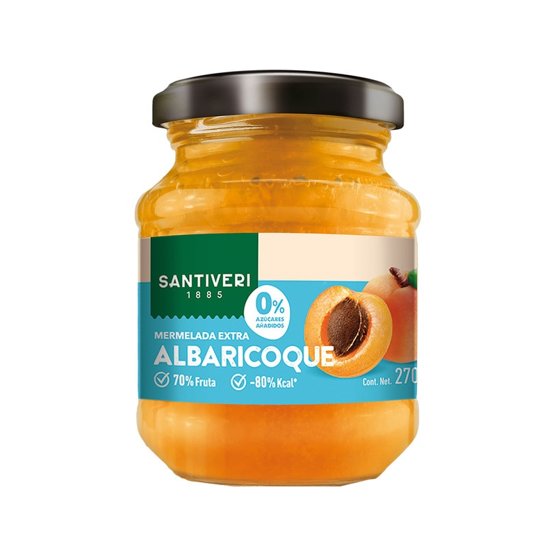 Mermelada albaricoque 0% azucar añadido santiveri
