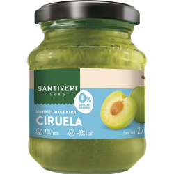 Mermelada ciruela 0% azucar añadido santiveri 270g