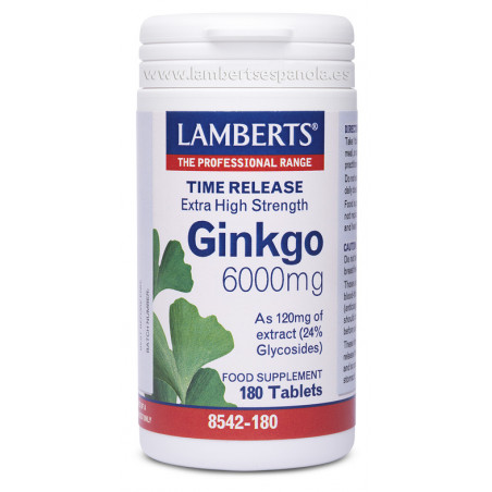 Ginkgo 6000mg180tabs lamberts