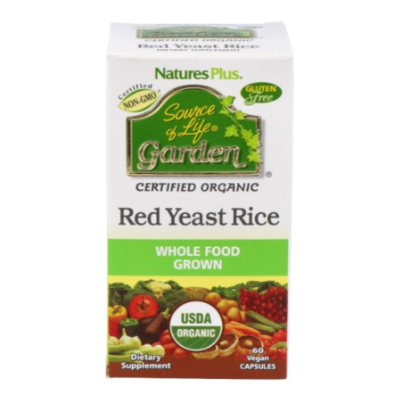 Garden red yeast rice 600mg 60cap natures plus